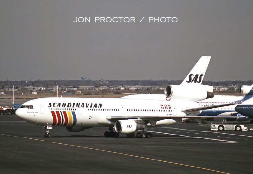 DC-10-30 SE-DFE JFK 3:1:86-7179641