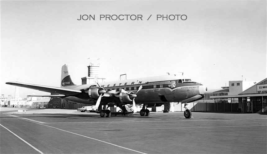 DC-6B N93131 SAN 4:63-Before