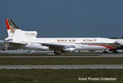 The pictured N81027 and N41020 completed 30-month leases to Gulf Air in 1981. 