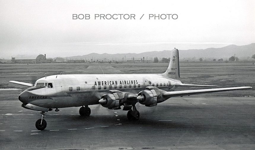 DC-7B N381AA PHX 1960 Bob Proctor-7402480