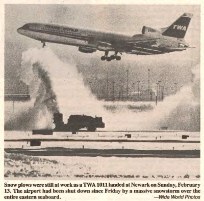 A picture from the TWA Skyliner reflects conditions at the New York Airports by the time I returned.
